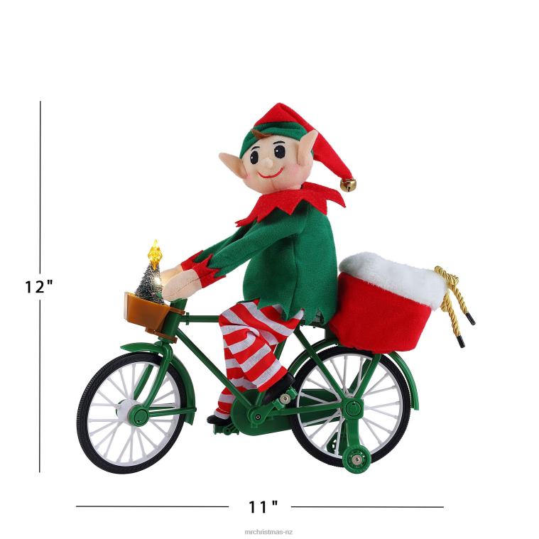 Mr. Christmas Decoration 11 Animated Cycling Elf 0J026207