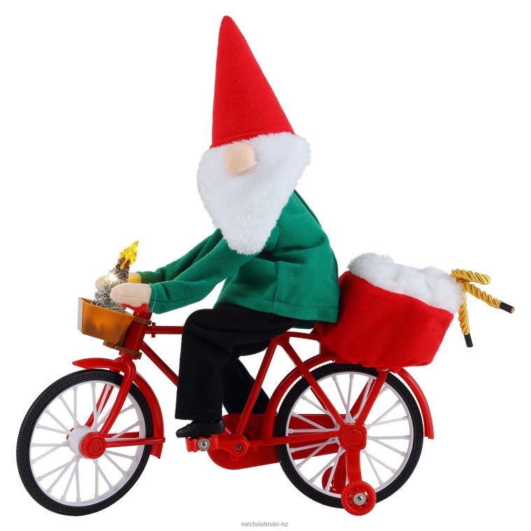 Mr. Christmas Decoration 11 Animated Cycling Gnome 0J026208