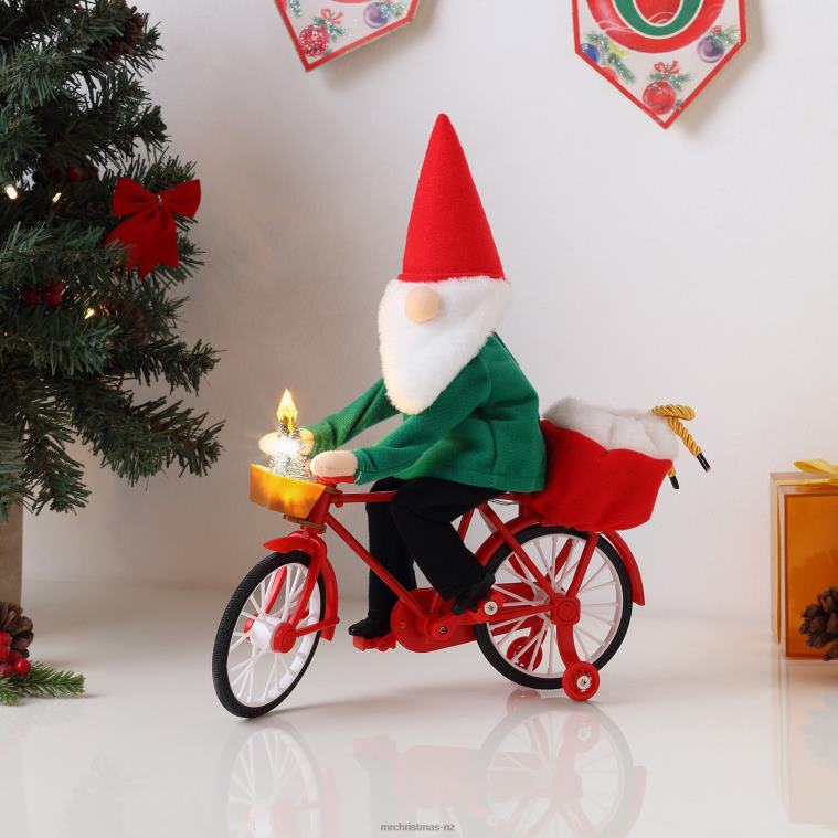 Mr. Christmas Decoration 11 Animated Cycling Gnome 0J026208