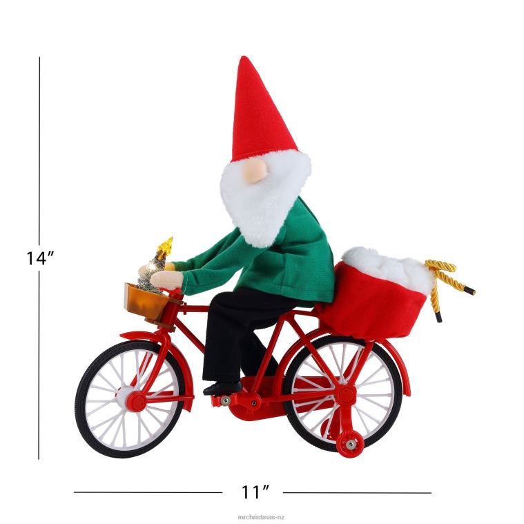 Mr. Christmas Decoration 11 Animated Cycling Gnome 0J026208