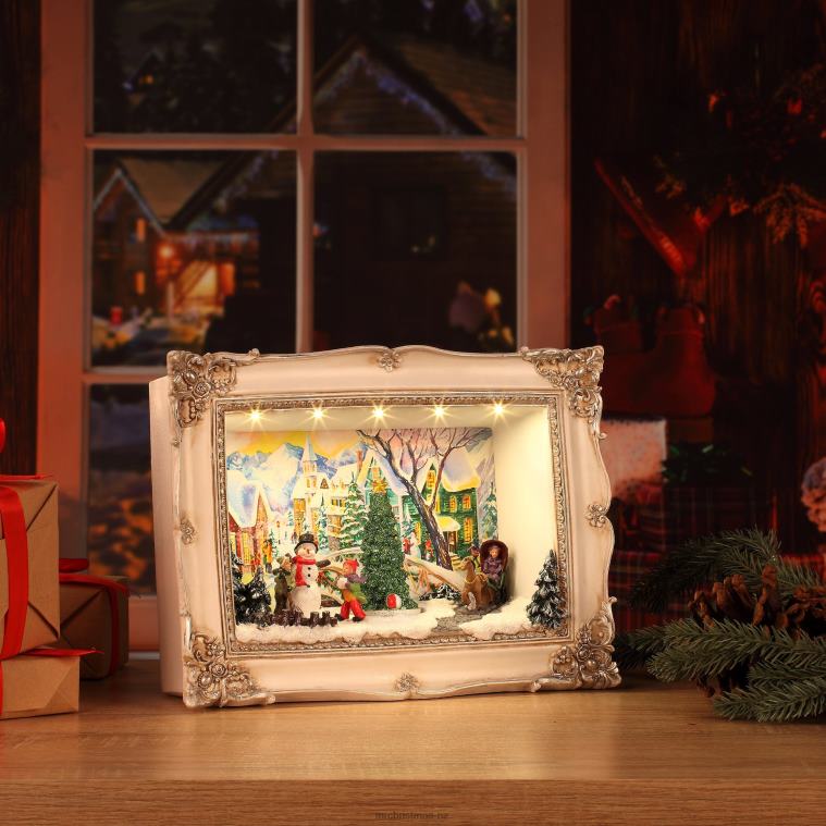 Mr. Christmas Decoration 11 Animated Shadow Box-Village 0J026154