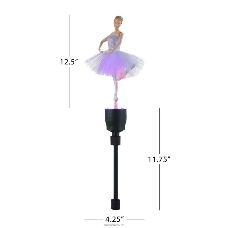 Mr. Christmas Decoration 12.5 Animated Fiber-Optic Ballerina Tree Topper 0J026186