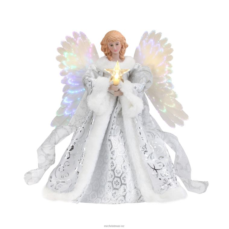 Mr. Christmas Decoration 12 Fiber Optic Animated Tree Topper-White Angel 0J026185