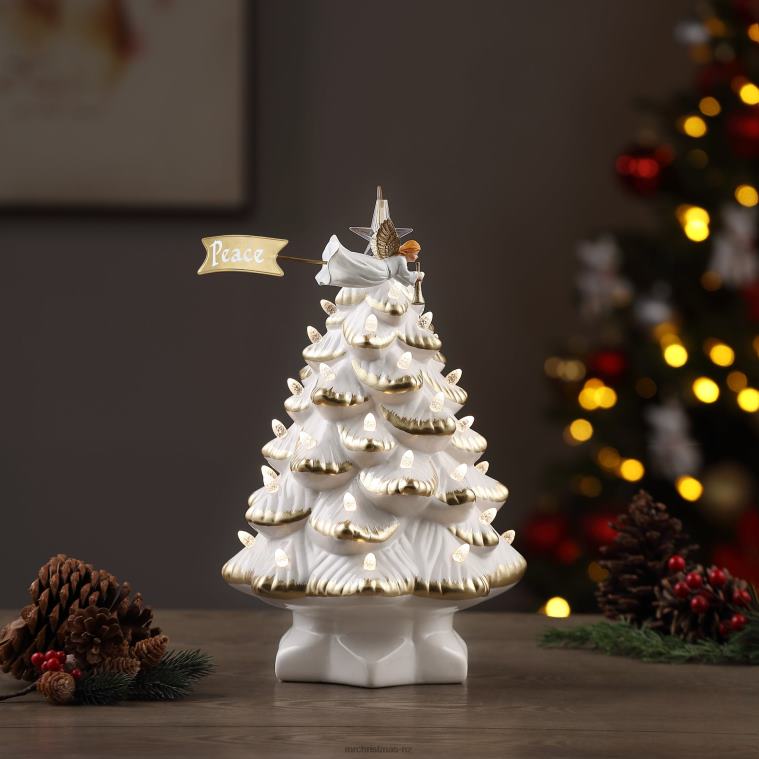 Mr. Christmas Decoration 14 Animated Nostalgic Ceramic Tree-Angel 0J026199