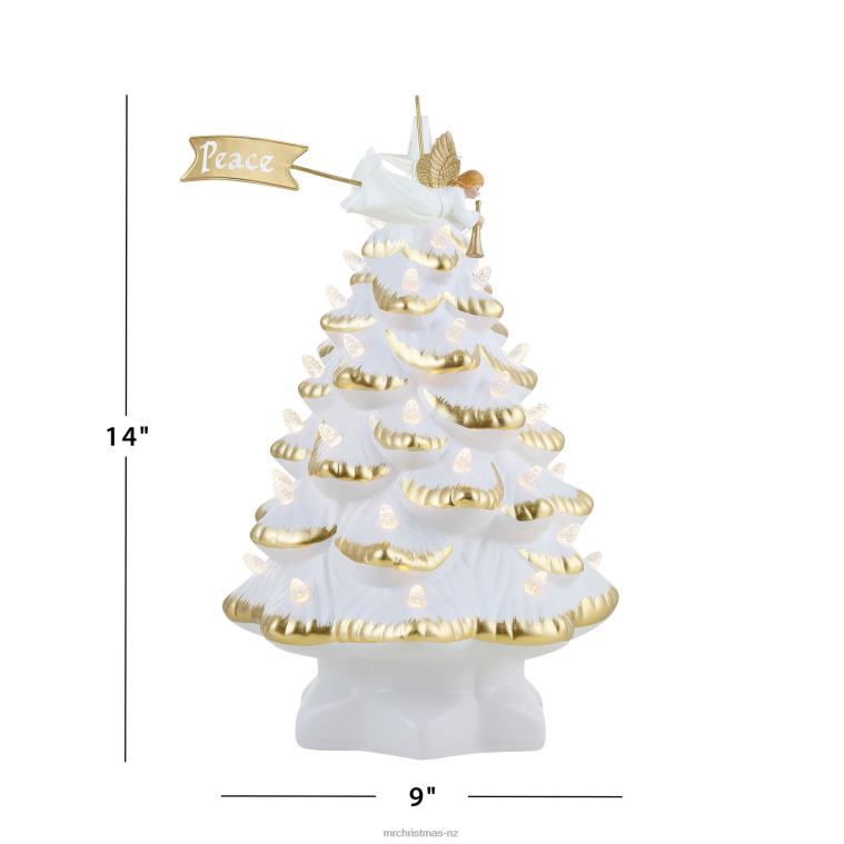 Mr. Christmas Decoration 14 Animated Nostalgic Ceramic Tree-Angel 0J026199