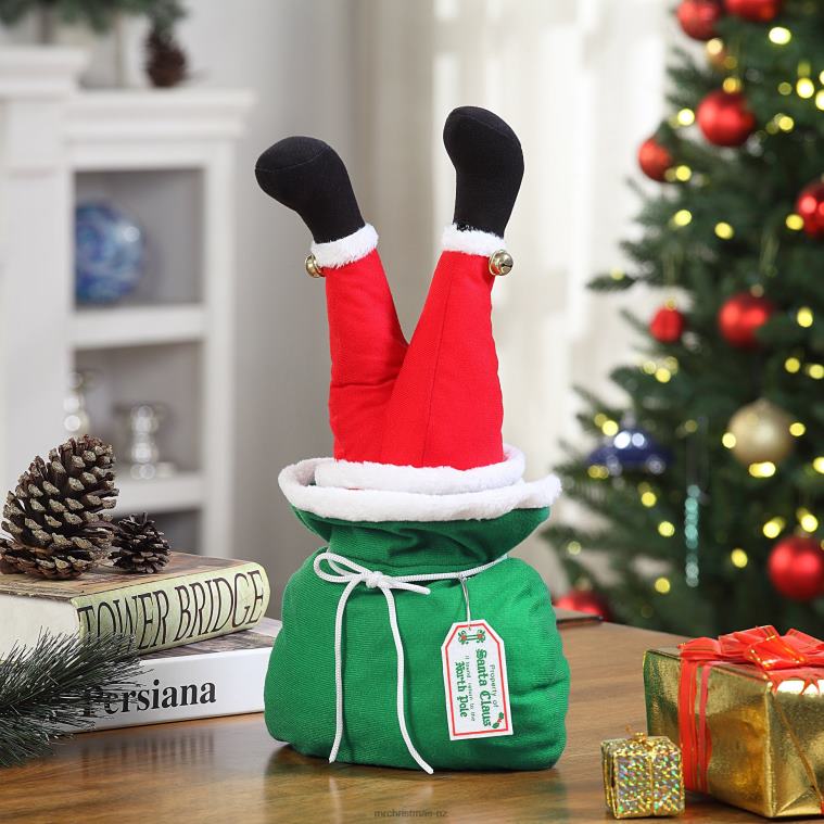 Mr. Christmas Decoration 17 Animated Kicker in Bag-Santa 0J026212