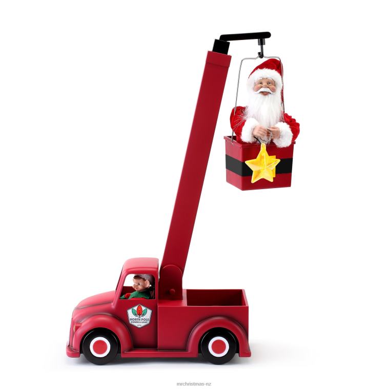 Mr. Christmas Decoration 43 Animated North Pole Lighting Crew-White Santa 0J026204