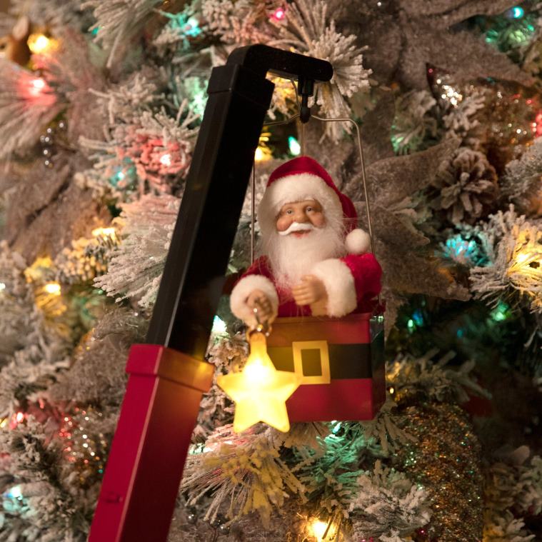 Mr. Christmas Decoration 43 Animated North Pole Lighting Crew-White Santa 0J026204