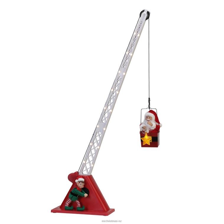 Mr. Christmas Decoration 44 Animated Christmas Crane-White Santa 0J026205