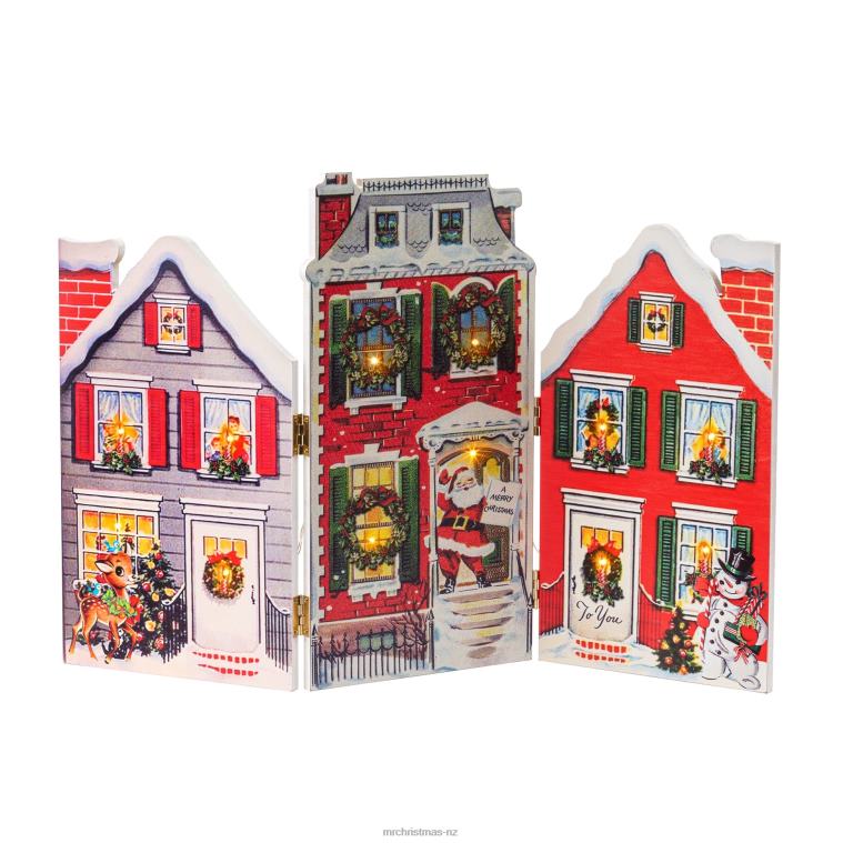 Mr. Christmas Decoration 15 Illuminated Folding Scene-Village 0J026217