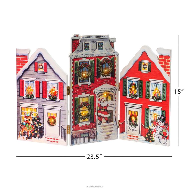 Mr. Christmas Decoration 15 Illuminated Folding Scene-Village 0J026217
