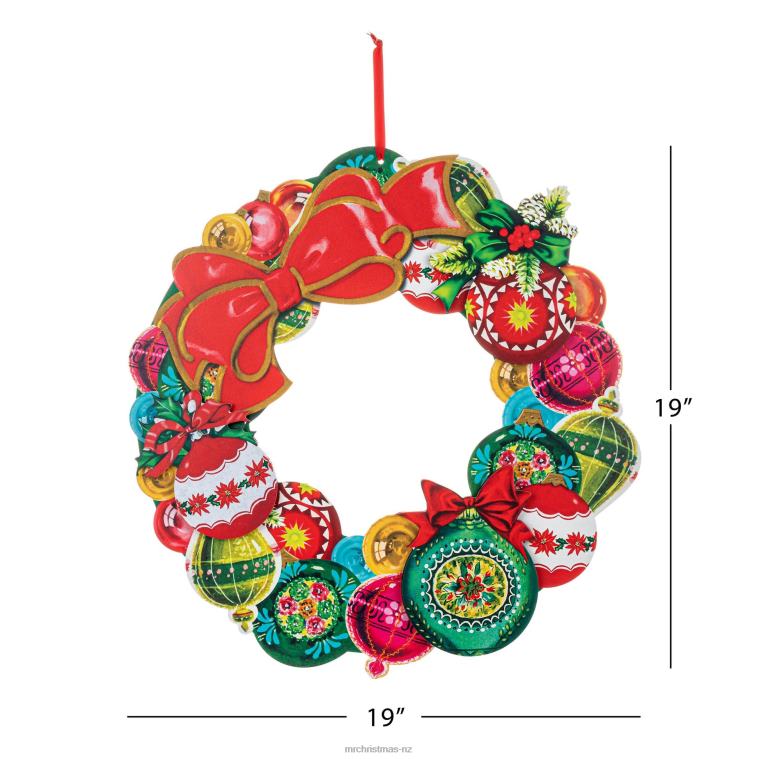 Mr. Christmas Decoration 19 Wooden Wreath-Vintage Ornament 0J026173