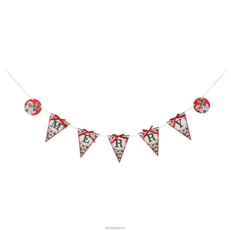 Mr. Christmas Decoration 72 Vintage Banner-Merry 0J026218
