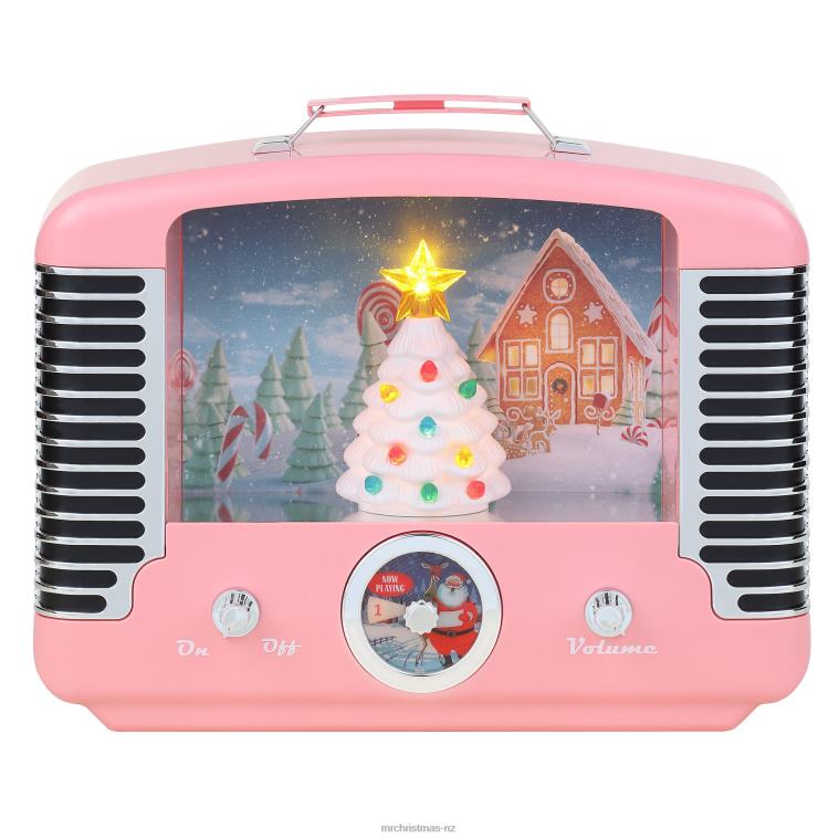 Mr. Christmas Decoration 12 Nostalgic Tree Radio-Pink 0J026227
