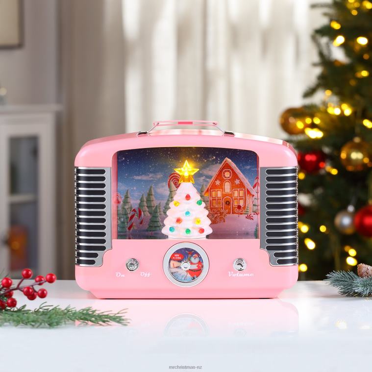 Mr. Christmas Decoration 12 Nostalgic Tree Radio-Pink 0J026227