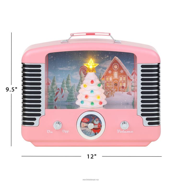 Mr. Christmas Decoration 12 Nostalgic Tree Radio-Pink 0J026227
