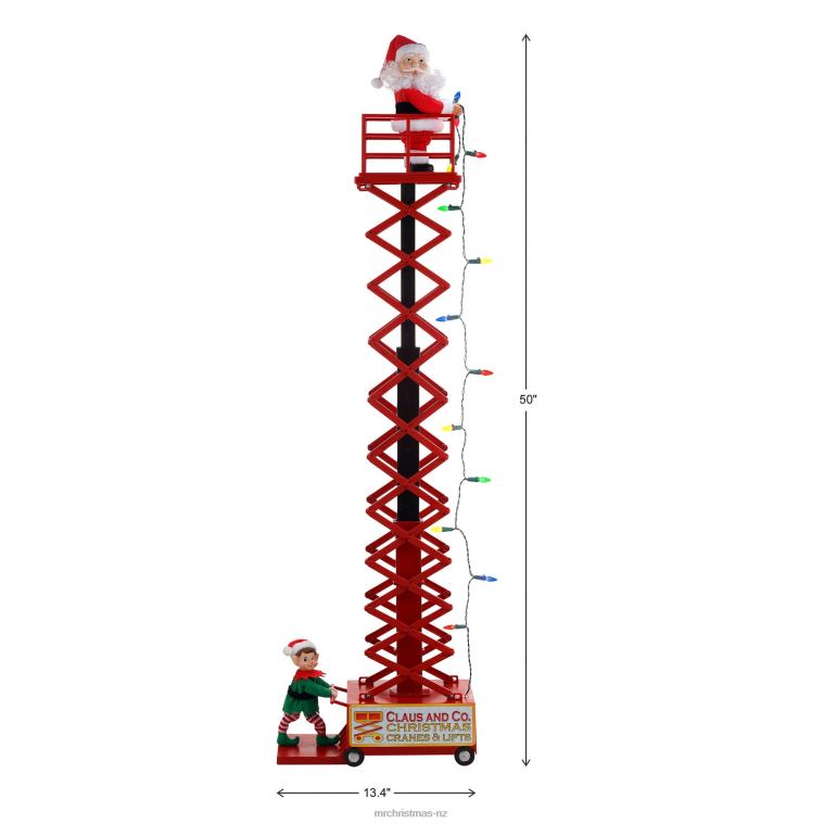Mr. Christmas Decoration 50 Animated & Musical Santa's Lift-White 0J026179