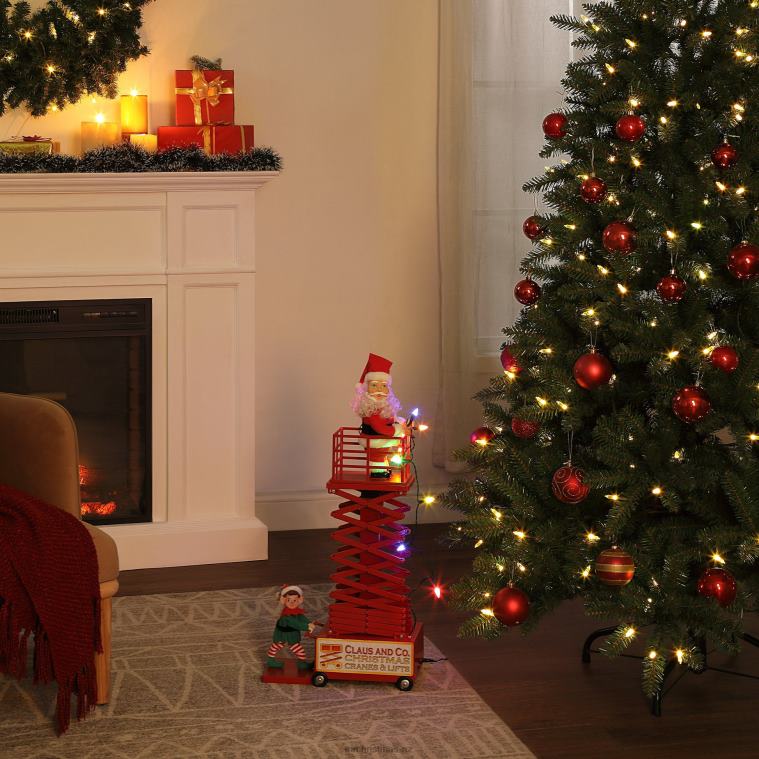 Mr. Christmas Decoration 50 Animated & Musical Santa's Lift-White 0J026179