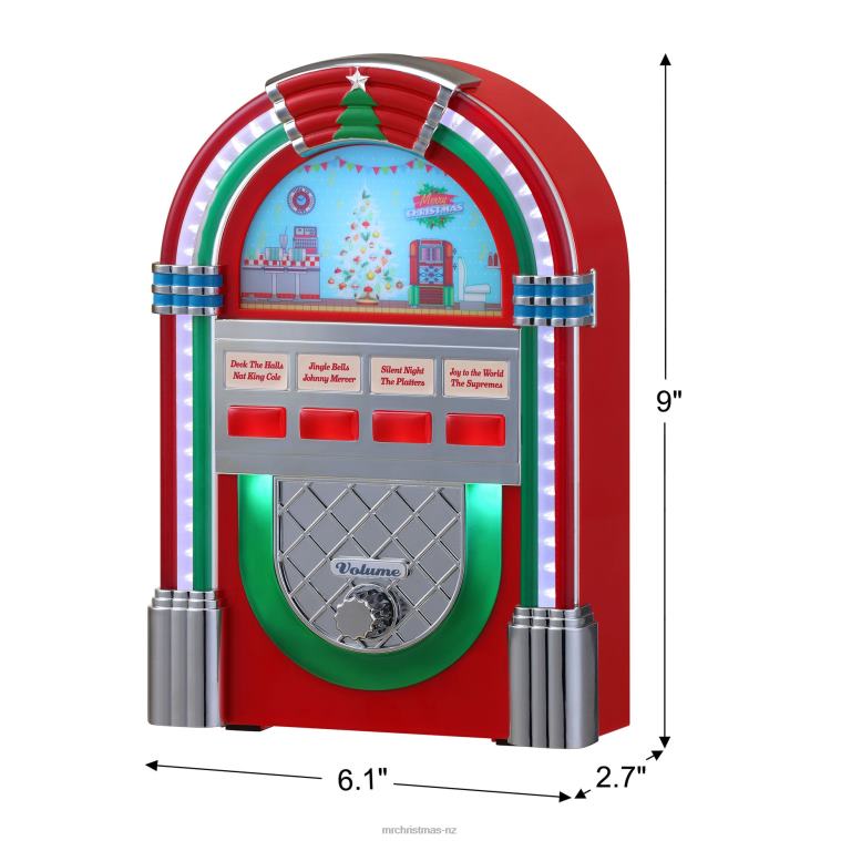 Mr. Christmas Decoration 9 Retro Jukebox-Red 0J026226