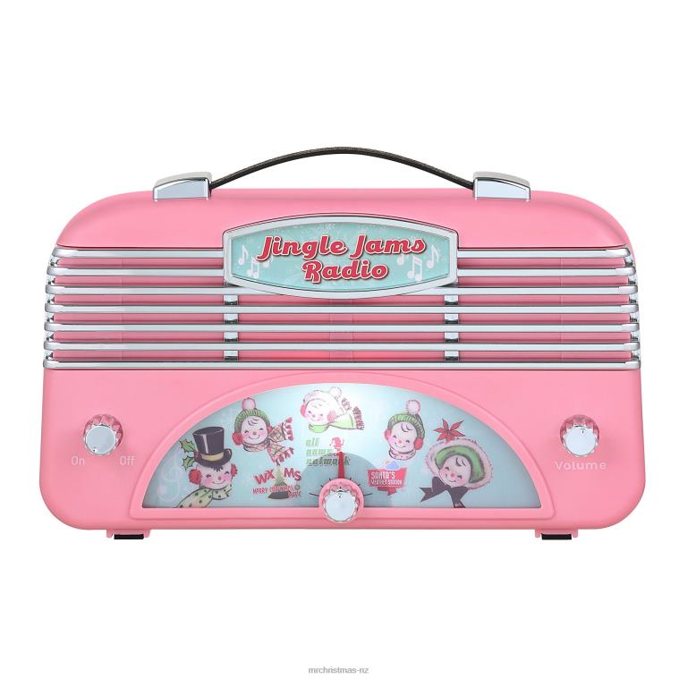 Mr. Christmas Decoration Retro Jingle Jams Radio-Pink 0J026230