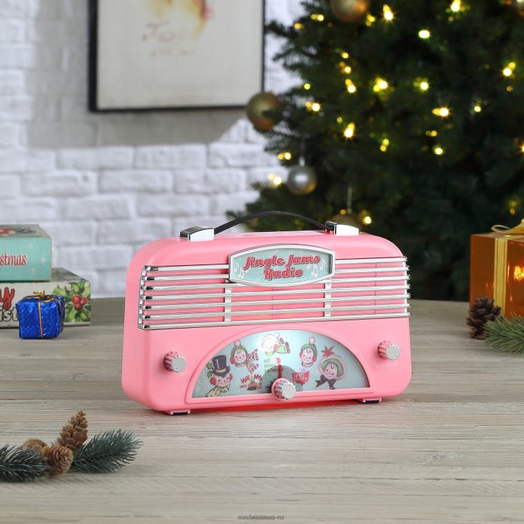 Mr. Christmas Decoration Retro Jingle Jams Radio-Pink 0J026230