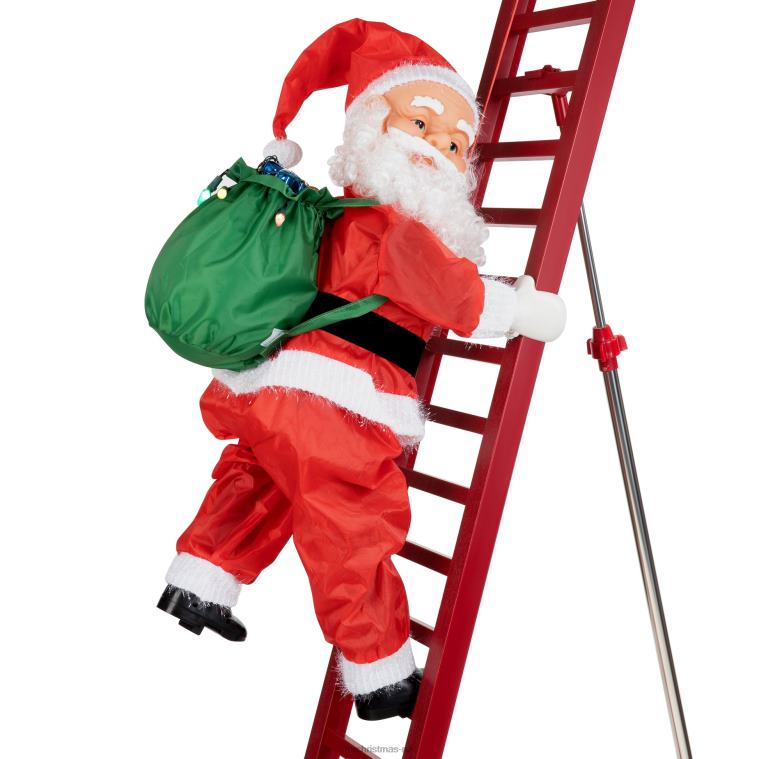Mr. Christmas Decoration 10' Outdoor Animated Super Climbing Santa 0J02632