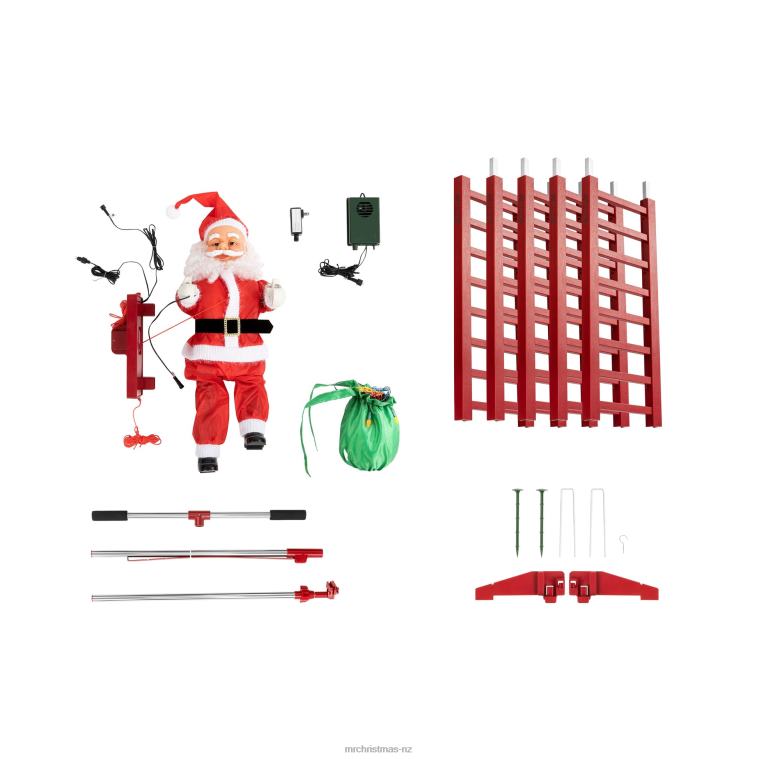 Mr. Christmas Decoration 10' Outdoor Animated Super Climbing Santa 0J02632