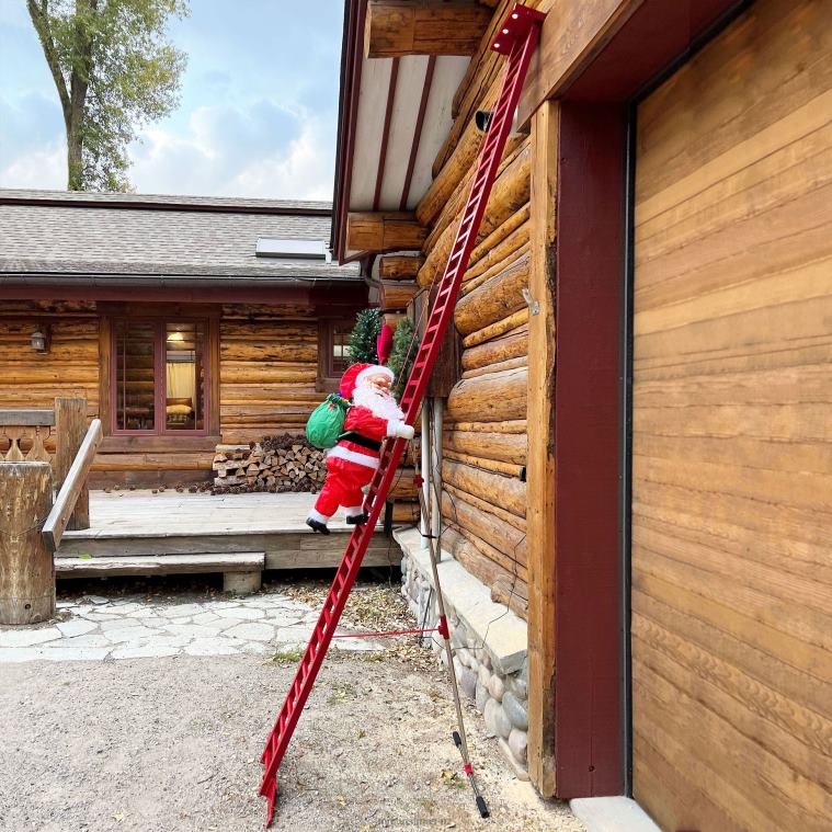 Mr. Christmas Decoration 10' Outdoor Animated Super Climbing Santa 0J02632