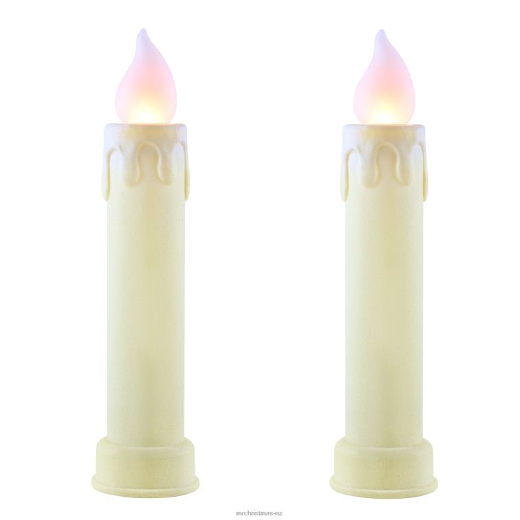 Mr. Christmas Decoration 24 Set of 2 Blow Mold Candles-Ivory 0J026258