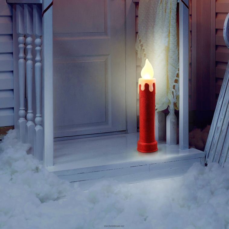 Mr. Christmas Decoration 24 Set of 2 Blow Mold Candles-Red 0J026254