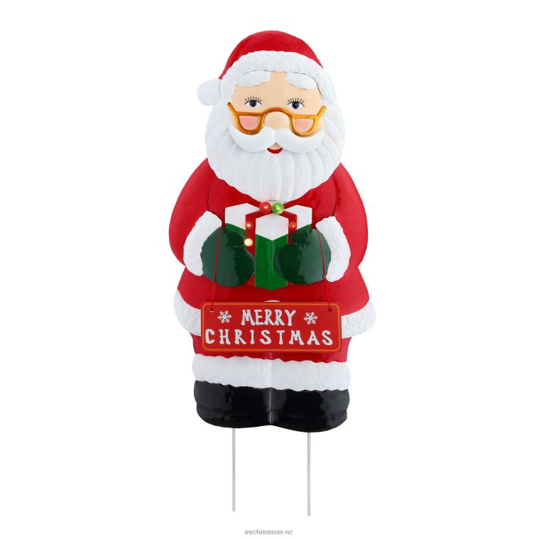 Mr. Christmas Decoration 32.5 Outdoor Metal Santa Sign 0J026260