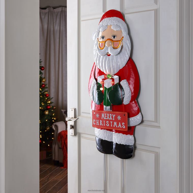 Mr. Christmas Decoration 32.5 Outdoor Metal Santa Sign 0J026260