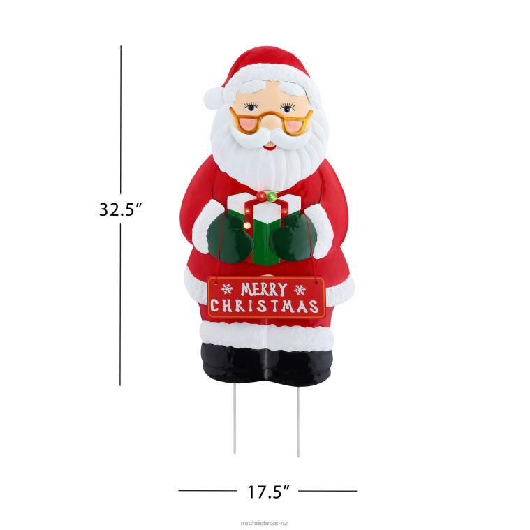 Mr. Christmas Decoration 32.5 Outdoor Metal Santa Sign 0J026260