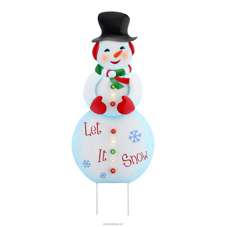 Mr. Christmas Decoration 32 Outdoor Metal Snowman Sign 0J026261