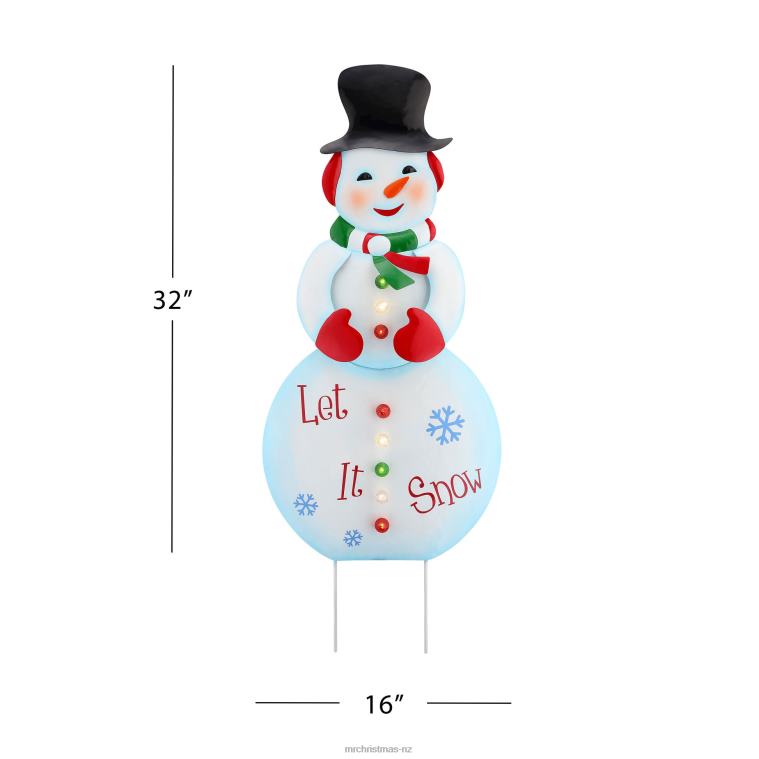 Mr. Christmas Decoration 32 Outdoor Metal Snowman Sign 0J026261