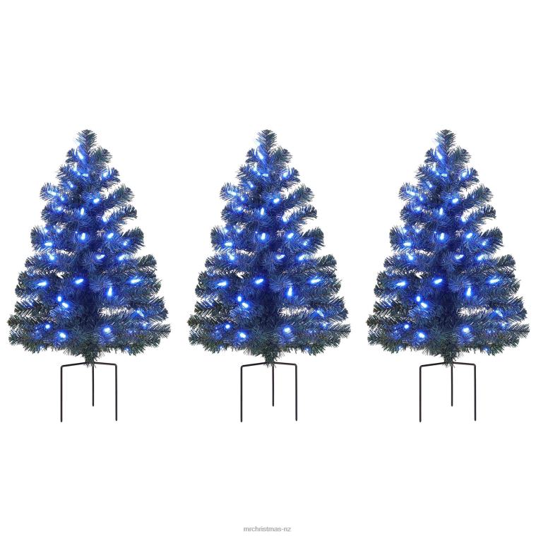 Mr. Christmas Decoration Alexa Enabled Pathway Christmas Trees-RGB Bulbs 0J026262