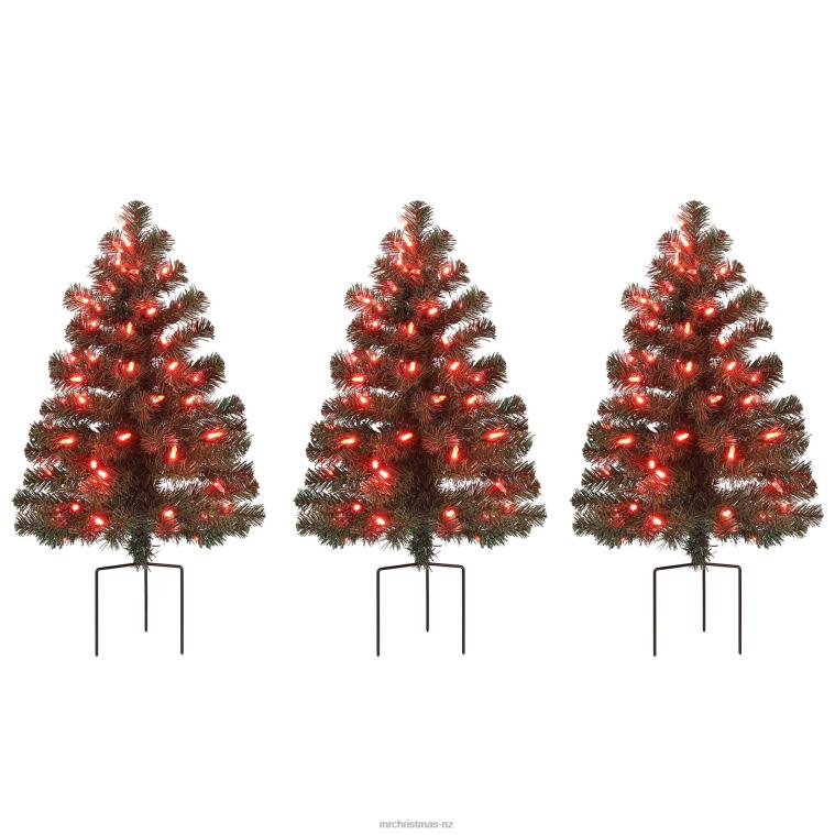 Mr. Christmas Decoration Alexa Enabled Pathway Christmas Trees-RGB Bulbs 0J026262