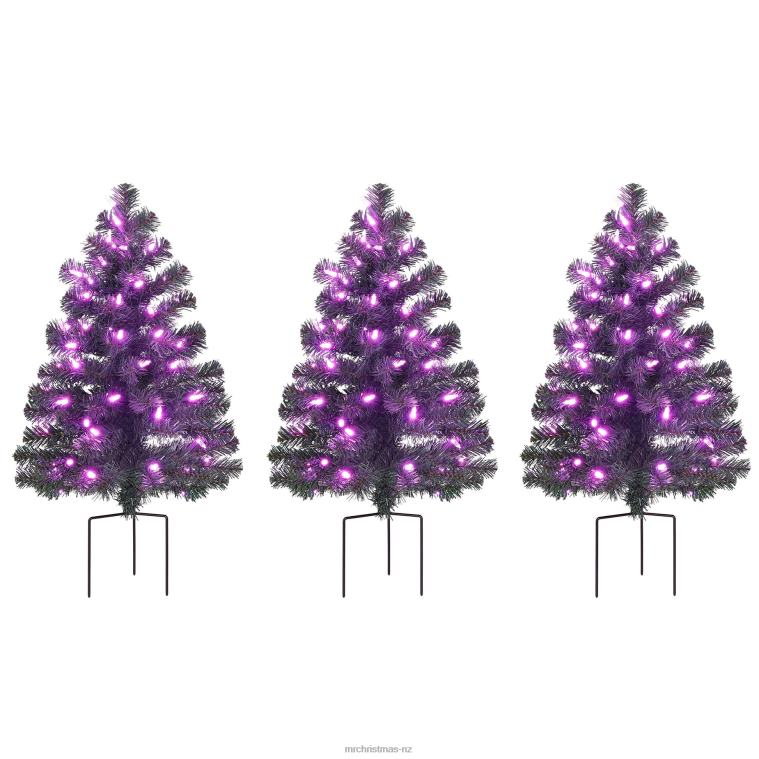 Mr. Christmas Decoration Alexa Enabled Pathway Christmas Trees-RGB Bulbs 0J026262