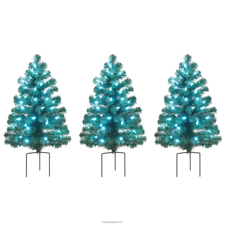 Mr. Christmas Decoration Alexa Enabled Pathway Christmas Trees-RGB Bulbs 0J026262