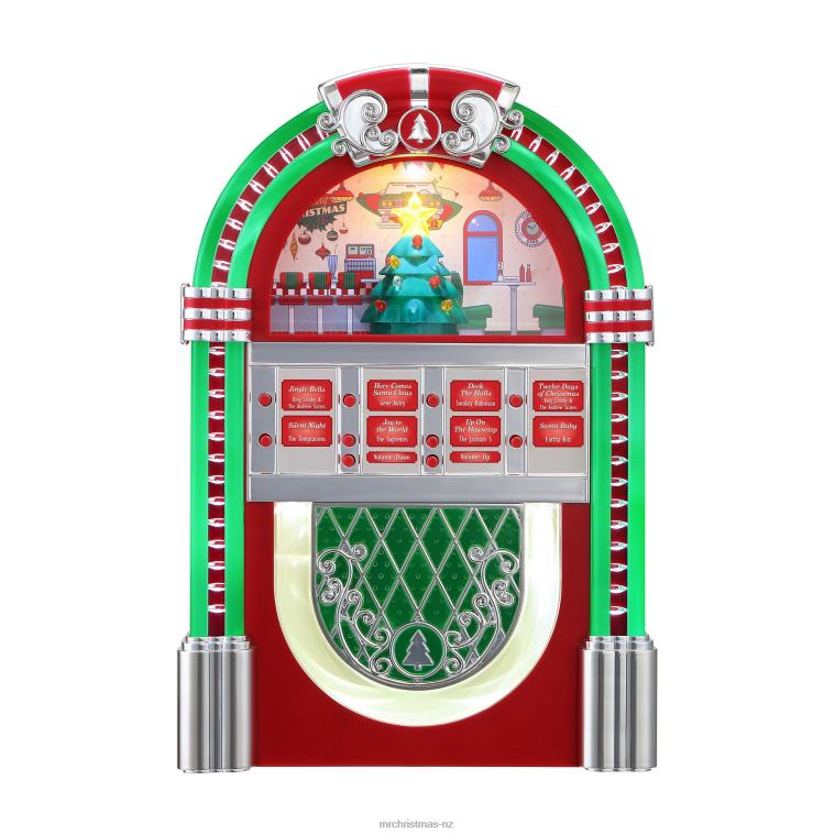 Mr. Christmas Decoration 10.3 Retro Rock-O-Rama Jukebox-Red 0J026135