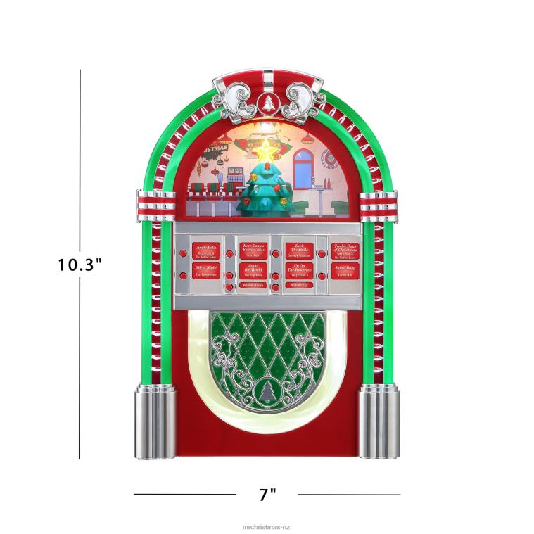 Mr. Christmas Decoration 10.3 Retro Rock-O-Rama Jukebox-Red 0J026135