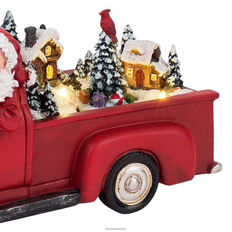 Mr. Christmas Decoration 11 Animated Nostalgic Red Truck-White Santa 0J026140