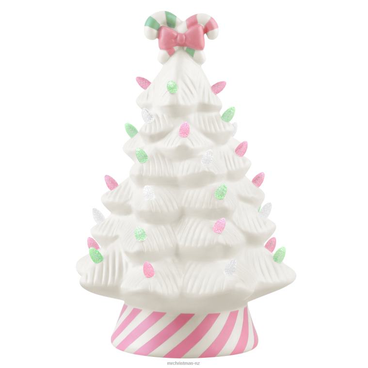 Mr. Christmas Decoration 12 Nostalgic Ceramic Lit Candy Cane Tree-Pastel 0J026110