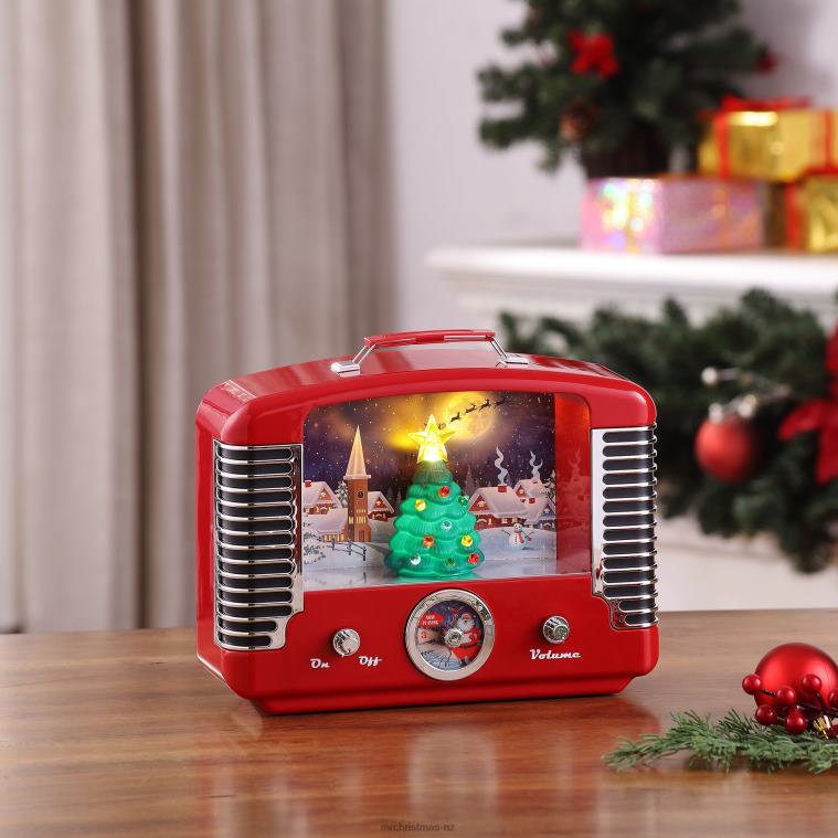 Mr. Christmas Decoration 12 Nostalgic Tree Radio-Red 0J026131