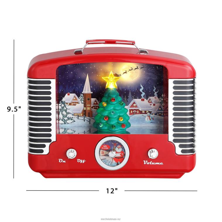 Mr. Christmas Decoration 12 Nostalgic Tree Radio-Red 0J026131