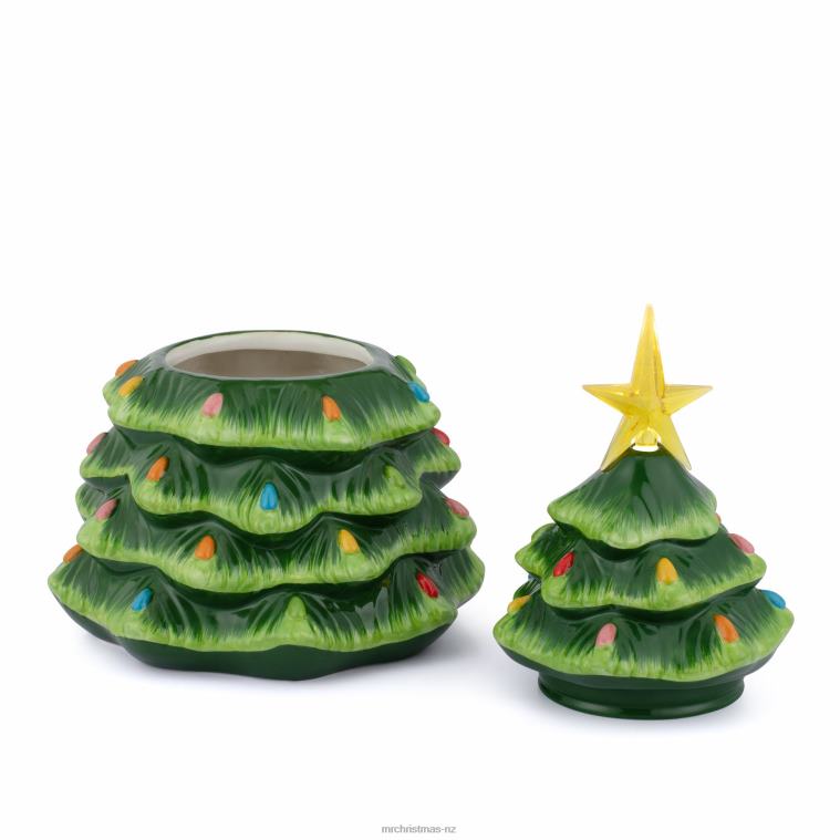 Mr. Christmas Decoration 13 Nostalgic Ceramic Lit Tree Cookie Jar 0J026100
