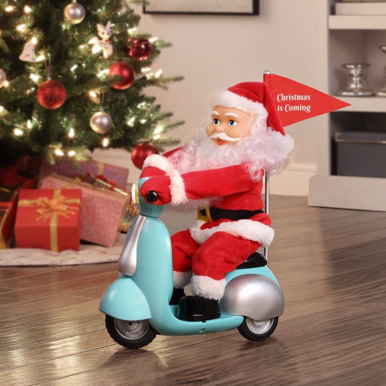 Mr. Christmas Decoration 14.5 Animated Scootin' Santa 0J026139