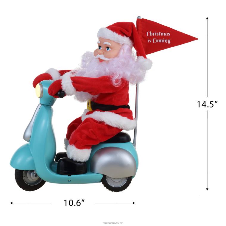 Mr. Christmas Decoration 14.5 Animated Scootin' Santa 0J026139