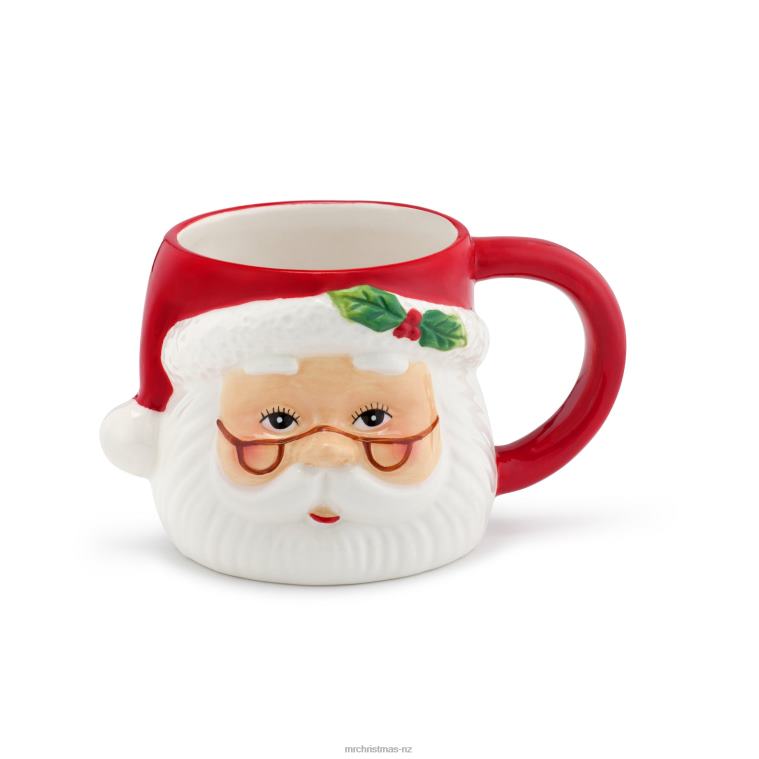 Mr. Christmas Decoration 16oz Nostalgic Ceramic Santa Mug 0J02675