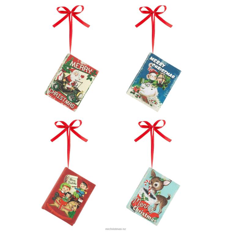 Mr. Christmas Decoration 3.75 Set of 4 Nostalgic Musical Songbooks 0J026125